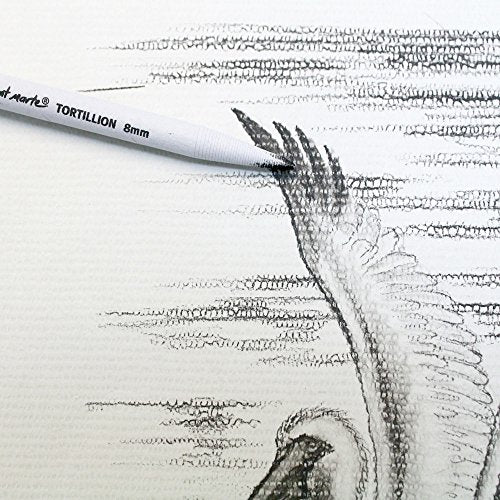 Mont Marte Pastel and Charcoal Blenders, 7 Piece. Comes with 4 Paper Stumps and 3 Paper Tortillions. Suitable for Use with Charcoals, Pastels and MONT MARTE