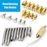 Wood Burning Tips Set, 28pcs Wood Burning Tool Kit Carving Tips for Wood Pyrography Embossing Soldering DIY Crafts TUCCOSS