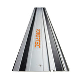 POWERTEC 71387 110" Track Saw Guide Rail Joining Set for Makita or Festool Track Saws Includes 2x55" Aluminum Extruded Guide Rails and (2) Guide Rail POWERTEC