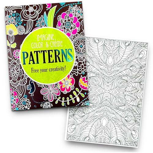 Advanced Adult Coloring Book Set -- Pack of 3 Premium Patterns and Mandalas Coloring Books for Adults (Pattern Collection) Bendon