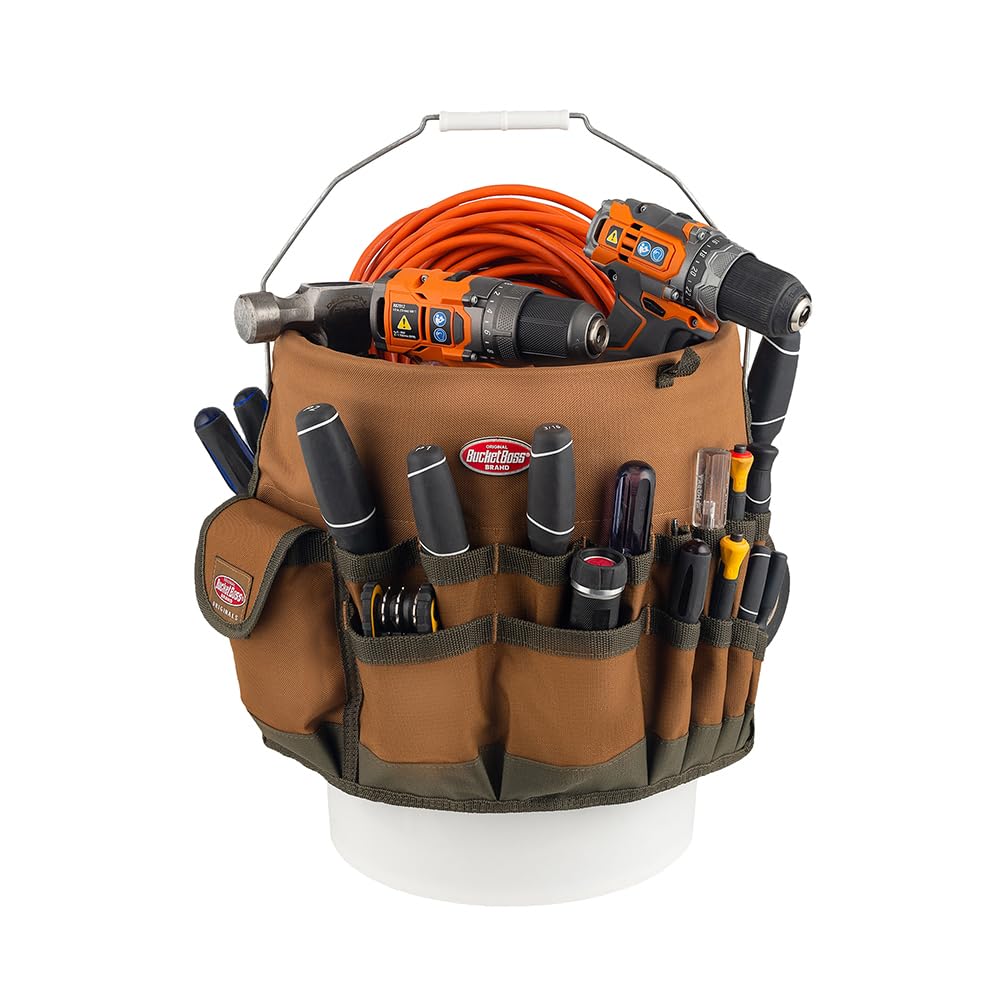 Bucket Boss The Bucketeer Bucket Tool Organizer in Brown, 10030 - WoodArtSupply