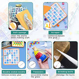 Worldity 19Pcs Mosaic Tools Kit, Heavy Duty Glass Mosaic Cut Nippers and Tile Nippers, Professional Mosaic Cutter Tool for Cutting Glass Mosaic, Worldity