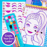 Horizon Group USA Barbie Makeup Artist Magazine, Create Your Own Hair & Makeup Looks Using 130+ Stencils, 180+ Stickers, Crayons, Pretend Makeup & Horizon Group USA