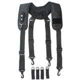 MELOTOUGH Tactical Duty Belt Harness Padded Adjustable Tool Belt Suspenders with Key Chin and Patch, Black(Large) MELOTOUGH