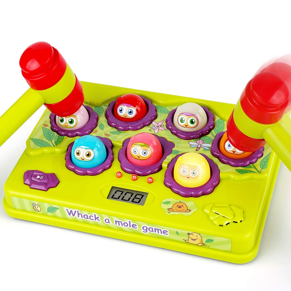 BAODLON Interactive Pound a Mole Game, Toddler Toys