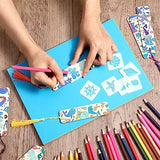 92 Pieces Unfinished Wood Bookmark with Colorful Tassels DIY Templates Blank Bookmarks Ornament Wooden Bookmarks DIY Bookmarks for Kids DIY Crafts TaoBary