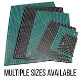 US Art Supply 12" x 18" Green/Black Professional Self Healing 5-Ply Double Sided Durable Non-Slip Cutting Mat Great for Scrapbooking, Quilting, U.S. Art Supply