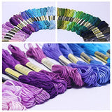 LOVIMAG Premium Rainbow Color Embroidery Floss 140 Skeins Per Pack with Cotton for Cross Stitch Threads, Bracelet Yarn, Craft Floss, Aroic Embroidery LOVIMAG