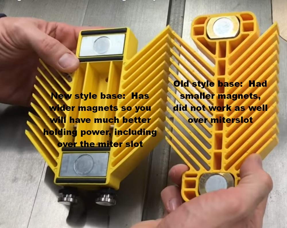 Magswitch - 8110015 Table Featherboard Universal Model, Yellow Magswitch