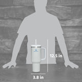 Stanley Quencher H2.0 FlowState Stainless Steel Vacuum Insulated Tumbler with Lid and Straw for Water, Iced Tea or Coffee, Smoothie and More, Fog, 40 STANLEY