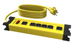 Stanley 31608 ShopMax 6-Outlet Metal Power Strip, Yellow, 10-Foot Stanley