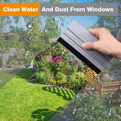 KESPEN Window Felt Squeegee, Vinyl Scraper for Window Privacy Film and Car Glass, Tint Squeegee Installation Tool Protection Scratches Film Soothing, KESPEN WINDOW FILMS