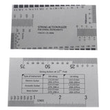 Jiayouy 11 Pieces Guitar Luthier Tool Kit Including 9pcs Understring Radius Gauge String Action Gauge Ruler 32 Blades Feeler Gauge for Guitar and Jiayouy