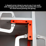 90 Degree Positioning Squares, 2x Aluminum Alloy Right Angle Welding Woodworking Carpenter Tool L Shape Corner Clamp for Picture Frame Box Cabinets Zerone