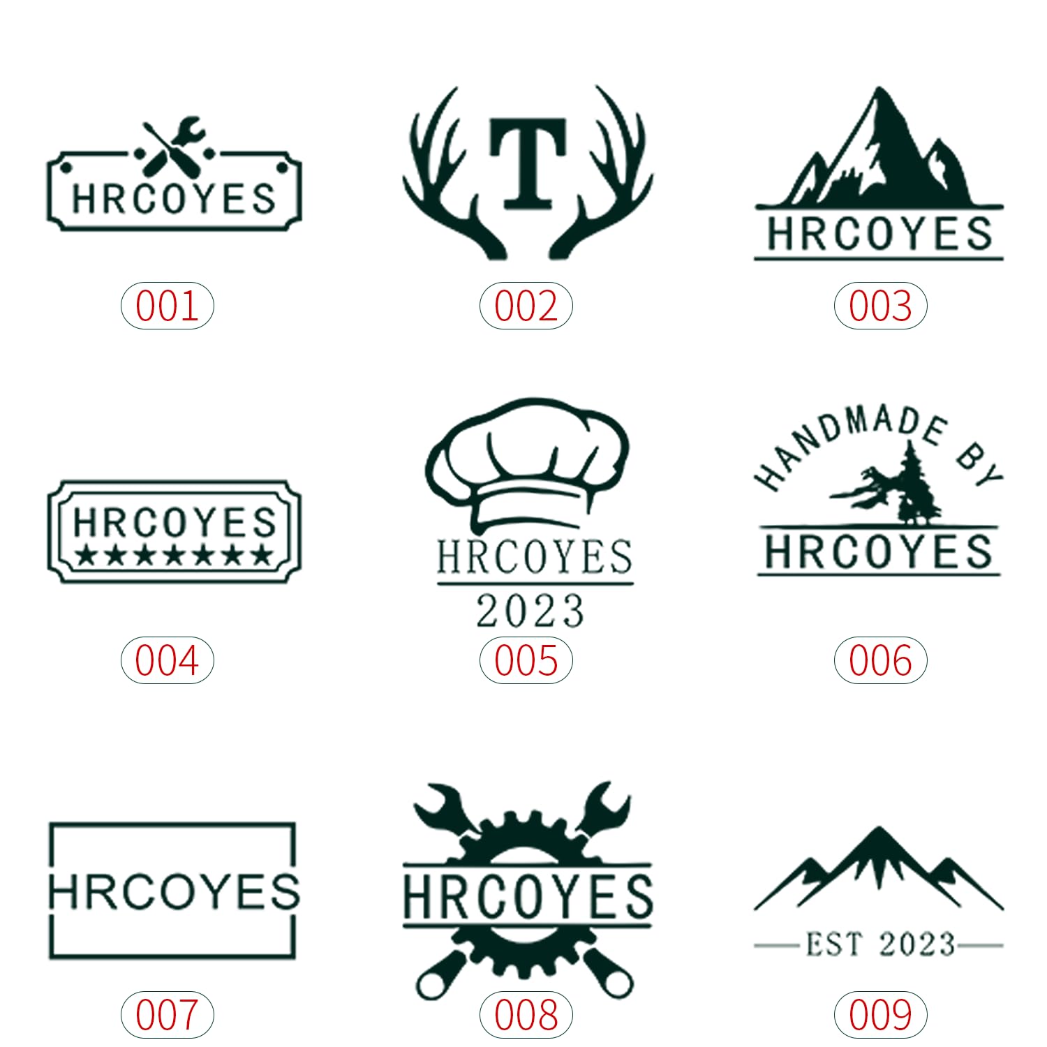 Personalised Wood Branding Iron with Custom Logo Stamp and Long Handle for DIY Projects Generic