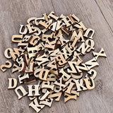 MAGICLULU 50PCS Blank Capital Letter Wood Chips Unfinished Wooden English Alphabet Natural Wooden Capital Letters for DIY Craft Home Decoration (No MAGICLULU