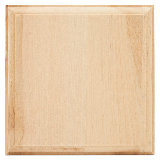 Unfinished Wooden Coasters 4.7", Pack of 4 Wood Squares for Crafts Mini Wood Blanks DIY Coasters Square Wood Pieces, by Woodpeckers - WoodArtSupply