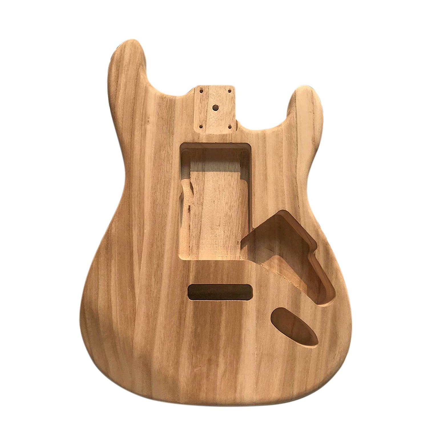 BUZHI Polished Wood Type Electric Maple Guitar Barrel Body Unfinished Electric Guitar Barrel,Wood Type Guitar Barrel BUZHI