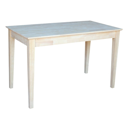 International Concepts Basic Desk with Drawer, Unfinished - WoodArtSupply