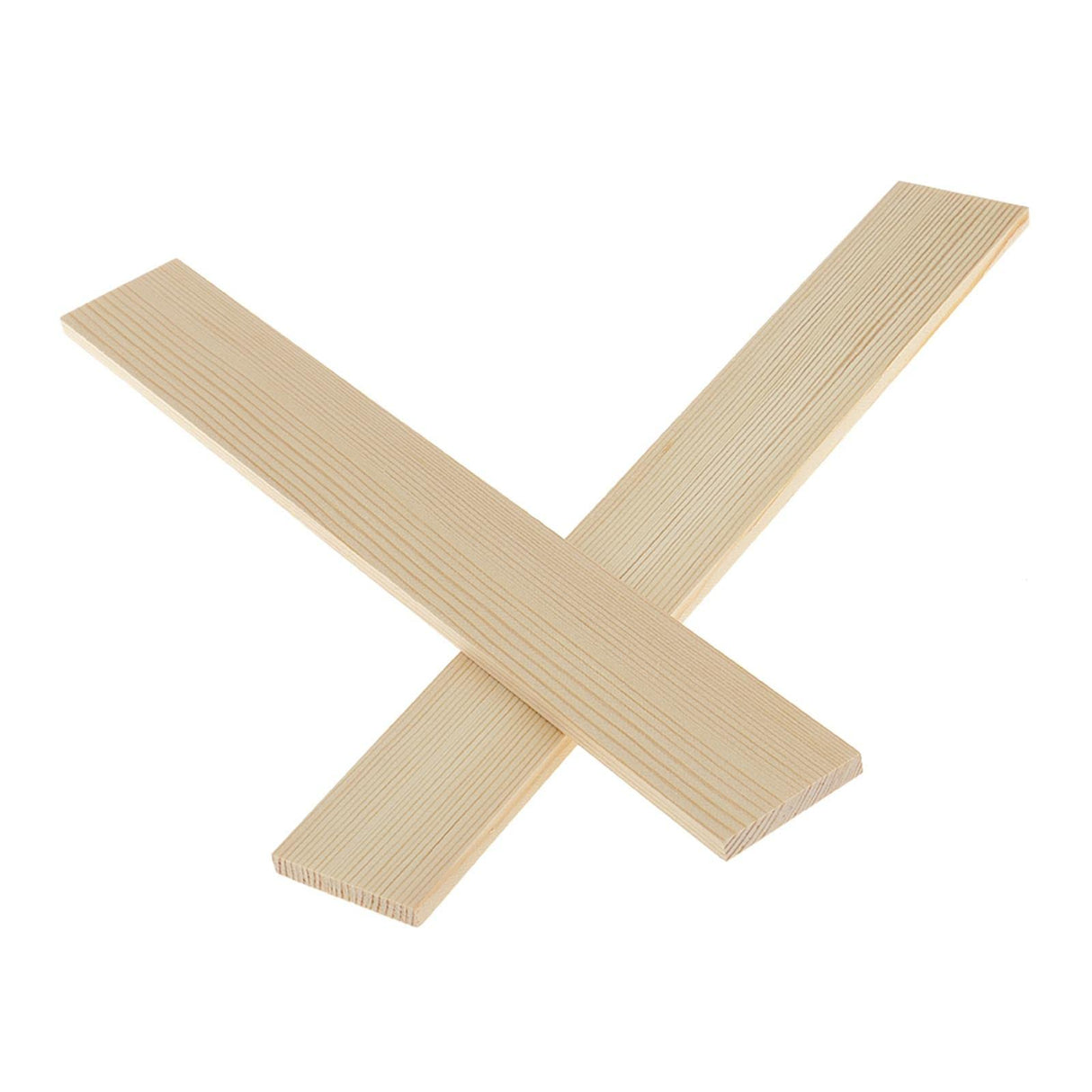 misppro 10 Pieces Blank Natural Pine Wood Rectangle Boards Panels Wooden Pieces for Art Crafts - 30cm misppro