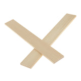 misppro 10 Pieces Blank Natural Pine Wood Rectangle Boards Panels Wooden Pieces for Art Crafts - 30cm misppro