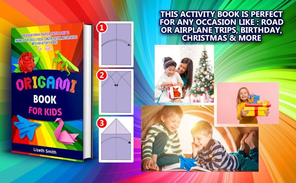 Origami Kit for Kids Ages 8-12 I Origami Book Enhance Your Child ́s Focus & Motor Skills with Our Crafts for Boys & Girls I Shiny Origami Paper