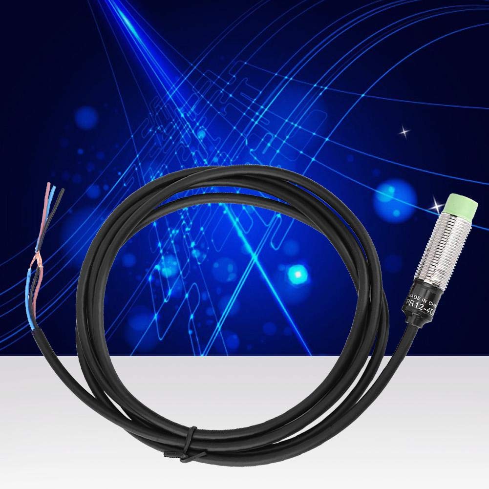PR12-4DN Metal Inductive Proximity Sensor Switch 3-Wire NO NPN Wire Length 1.8m Enkelbruke