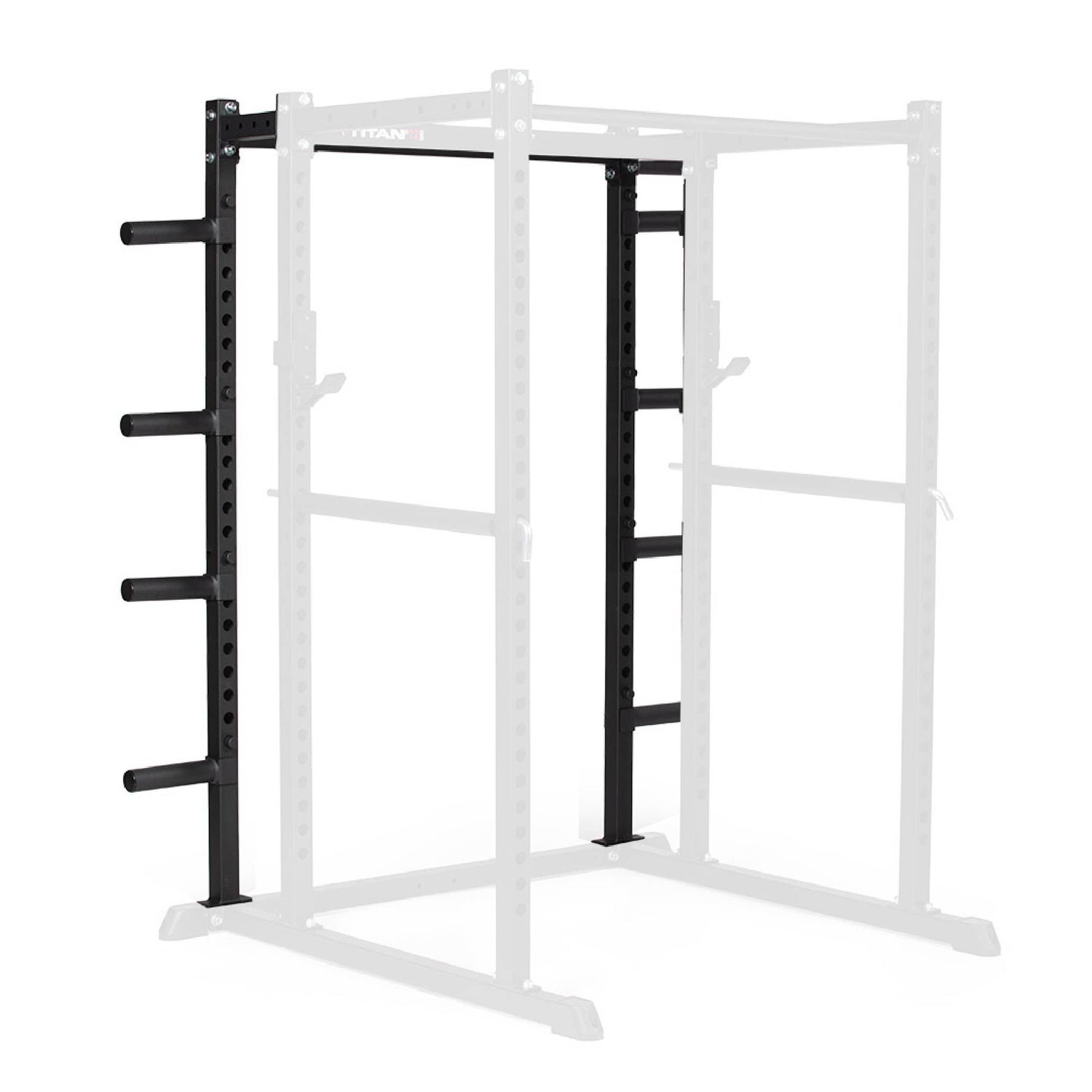 Titan Fitness T-2 Series 71" Short 10" Depth Power Rack Extension Kit, 440 LB Capacity Extension Cage, Multifunctional Workout Weight Rack with Titan Fitness