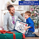 V-Opitos 180 Pack Fort Building Kits for Kids Age 4, 5, 6, 7, 8+ Years Old, Creative STEM Building Toys for DIY Castles, Tunnels, Play Tent, Ideal V-Opitos