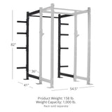 Titan Fitness T-3 Series Black Tall 36in Depth Power Rack Extension Kit Titan Fitness