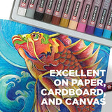 SAKURA Cray-Pas Expressionist Multi-Cultural Oil Pastel Set - Soft Oil Pastels for Artists - 12 Colors SAKURA