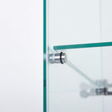 Zipzop 64.5'' Lighted Glass Display Cabinet with Lock and Remote Control - Modern Curio Showcase Zipzop