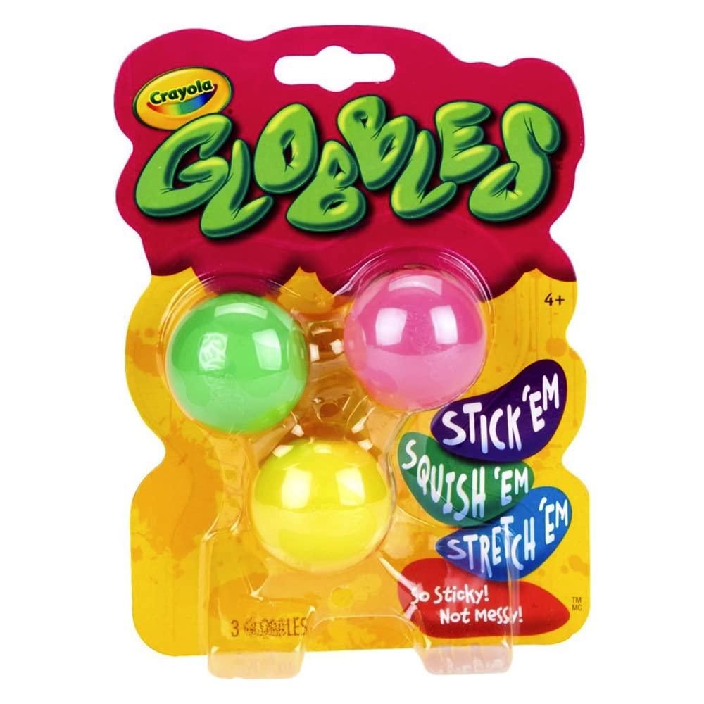 Crayola 74-7291 Globbles 3 in a Package, Assorted Colors - WoodArtSupply