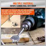 Ultimate Drill Bit Set - 246 PCS Comprehensive Premium Quality Drill Bits Kit for Wood Metal Cement Drilling & Screw Driving, Full Combo Kit Assorted SEDY