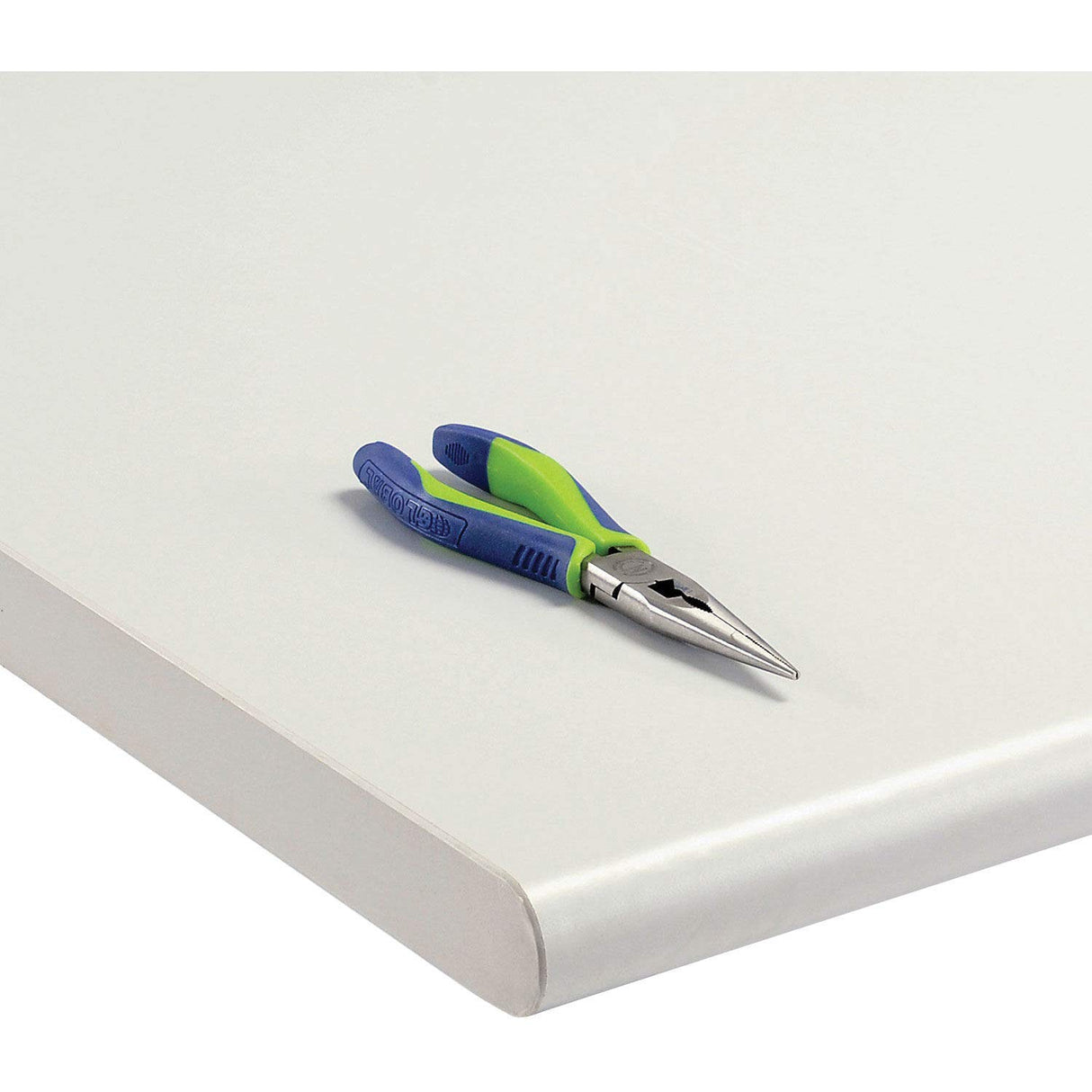 Global Industrial Adjustable Height Workbench C-Channel Leg, 72" W x 30" D, 1-5/8" Plastic Laminate Safety Edge, Gray Global Industrial