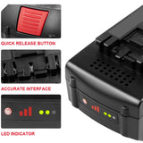 [2Pack] 18V 6.0 Ah! HIGH-Output Battery for Bosch 18V Battery Lithium BAT609 BAT609G BAT610G BAT611 BAT612 BAT618 BAT618G BAT619 BAT619G BAT622 HIGH QUALITY FUTUREBATT FUTUREBATT