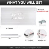 Slatwall Panel Garage Wall Organizer Heavy Duty Wall Mounted, PVC Slat Wall Panels Garage Wall and Home Organizer Storage System, Garage Slatwall for FRAYSCENT