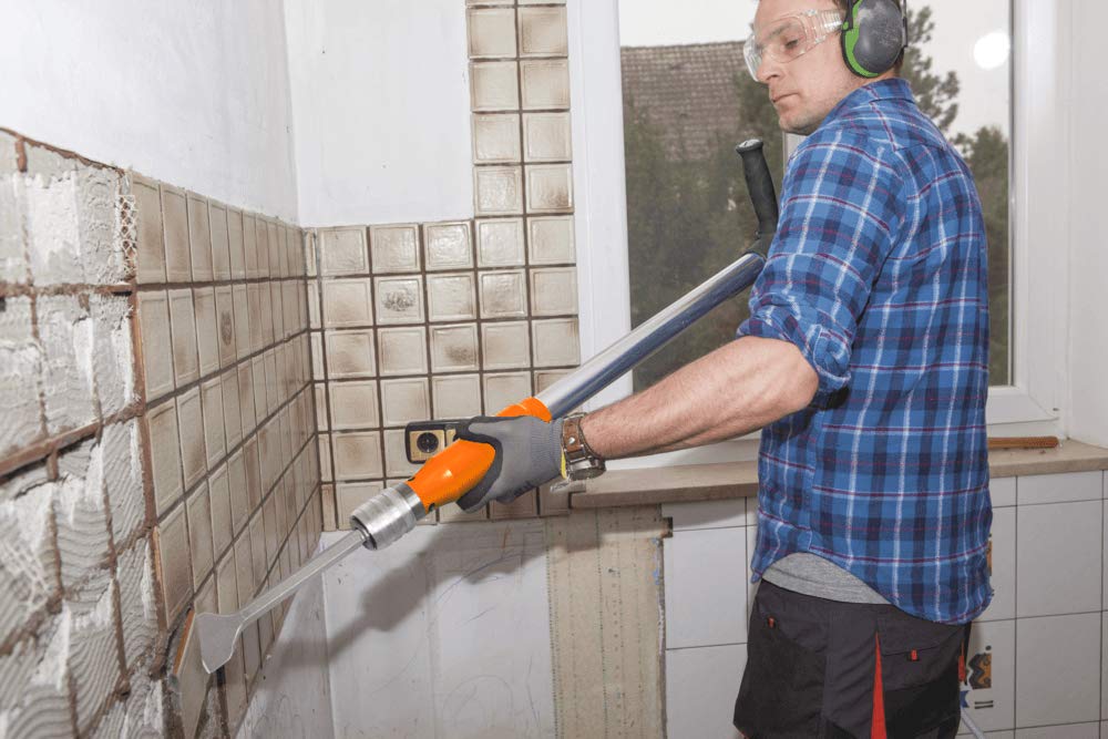 WEN 61635 5-in-1 Pneumatic Multi-Function Tool with Scraper, Shovel, and Chisel Attachments WEN