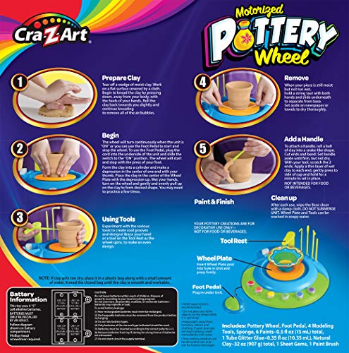 Cra-Z-Art Children’s Motorized Pottery Wheel Activity Set Cra-Z-Art