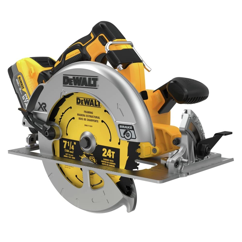 DEWALT 20V MAX Circular Saw, Cordless, 7-1/4 inch, Battery and Charger Included (DCS570H1) DEWALT
