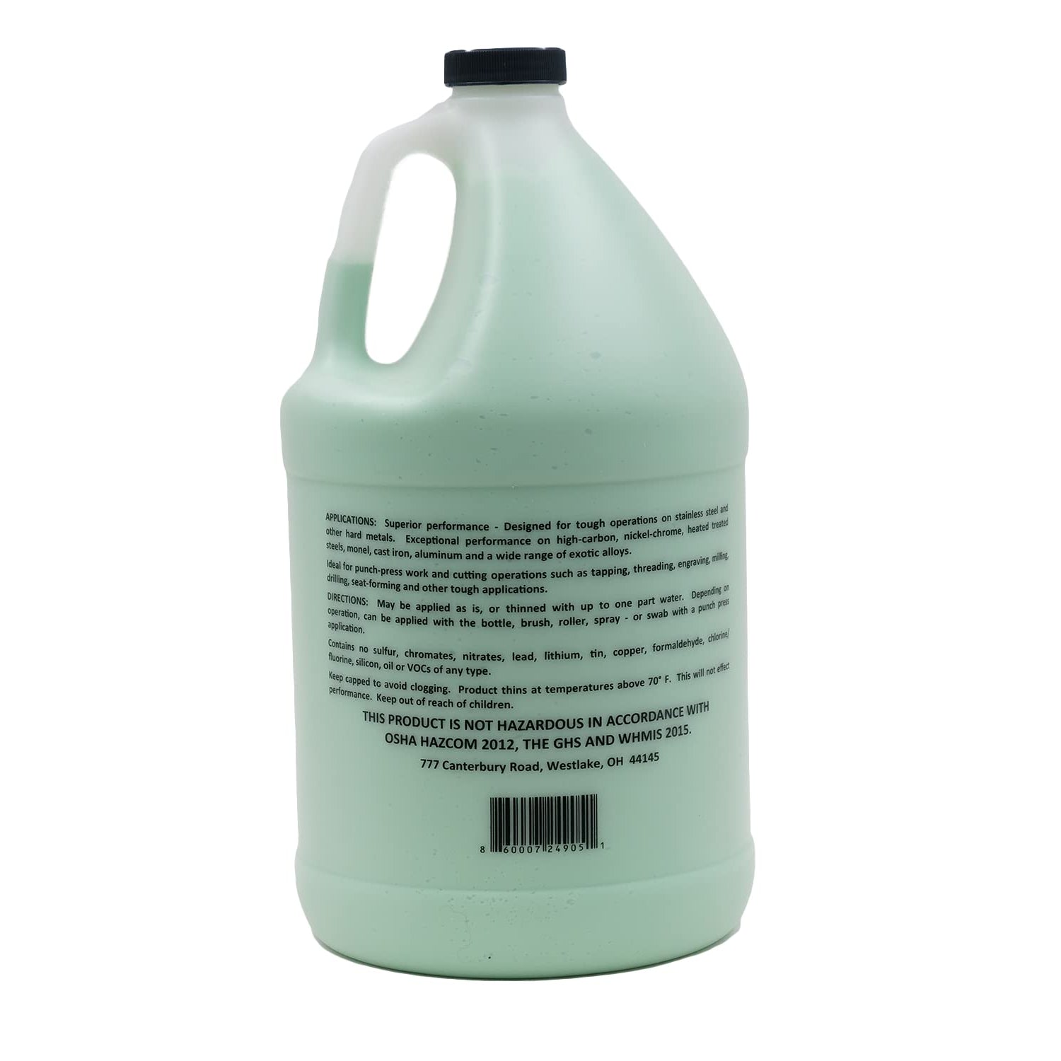 Anchorlube All-Purpose Metalworking Compound 1 Gallon - Water-Based Cutting Fluid for Drilling, Tapping, Sawing - Great on Stainless Steel | No Oil Anchorlube