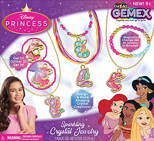 Disney Princess Gemex Sparkling Crystal Jewelry Making Kit - WoodArtSupply