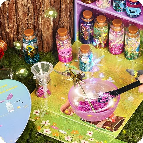 Alritz Fairy Polyjuice Potion Kits for Kids, 20 Bottles Magic DIY Mixies Potions, Christmas Decorations Creative Crafts Toys for Girls 6 7 8 9 10 Alritz