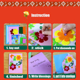 QIAONIUNIU Card Making Kits DIY Handmade Greeting Card Kits for Kids, Christmas Card Folded Cards and Matching Envelopes Thank You Card Art Crafts QIAONIUNIU