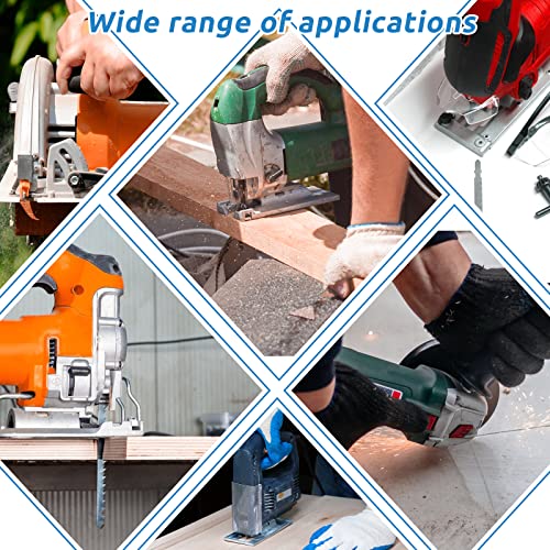 20 Piece Jigsaw Blades Set Assortment of Professional T-Handle Jig Saw Blade Kits Multi-Purpose Jig Saw Blades Replacement Set for Wood Pruning, Vin Beauty