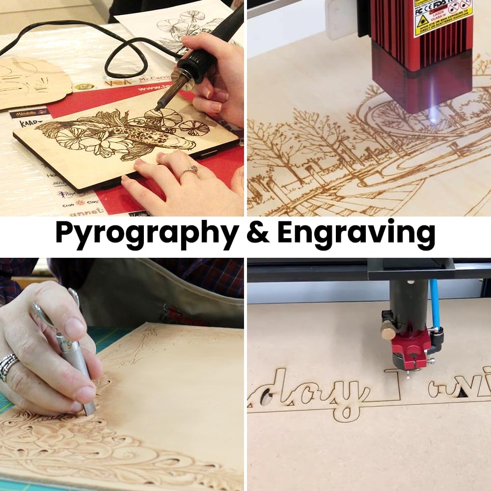 DIYDEC 12 Pack Basswood Sheets 12x 12 x 1/10 Inch Thin Plywood Wood Sheets Unfinished Wood Squares Boards Balsa Wood Sheets for Crafts Architectural DIYDEC