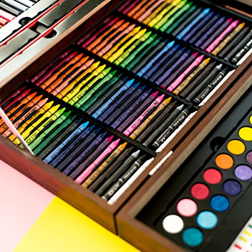 Art 101 Deluxe Art Set, Assorted Colors, 215 Pieces (53215) - WoodArtSupply