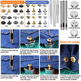 273 Pieces Leather Working Tools and Supplies with Leather Tool Box Cutting Mat Hammer Stamping Tools Needles Snaps and Rivets Kit Perfect for BAGERLA