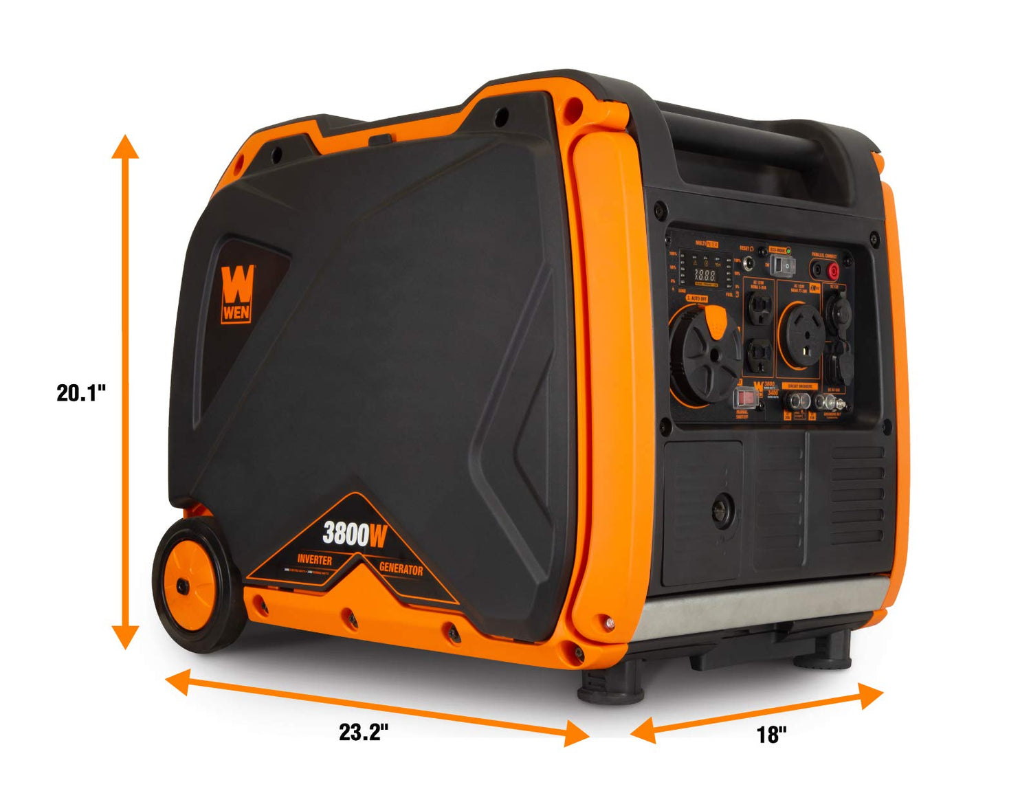 WEN 56380i Super Quiet 3800-Watt RV-Ready Portable Inverter Generator with Fuel Shut-Off and Electric Start WEN