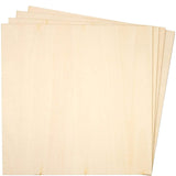 Thin Basswood Sheets, Wood Squares for Crafts 10x10, 3mm Plywood for Laser Cutting, Wood Burning (8 Pack) Bright Creations